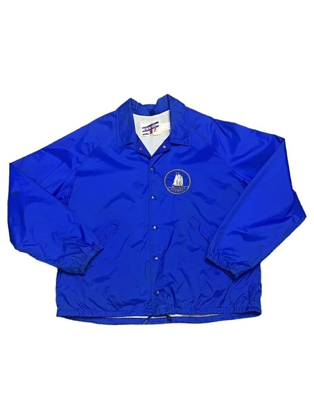 BLUENOSE NOVA SCOTIA Tall Ships Vintage 90s Retro Windbreaker Bomber Jacket XL